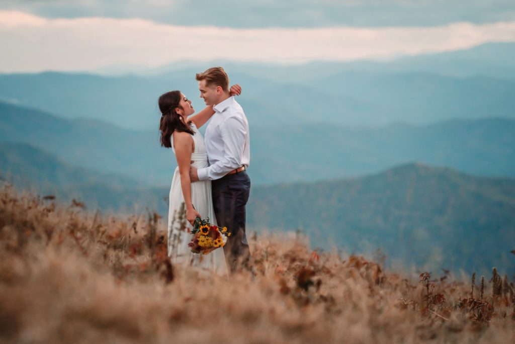 this intimate wedding on roan mountain was magical