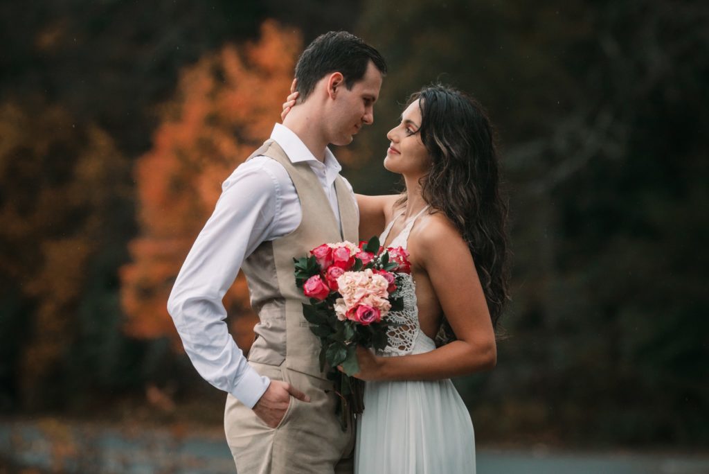 blue ridge parkway elopement in the fall
