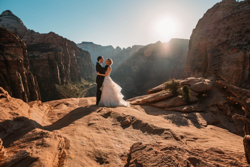 elope in zion national park