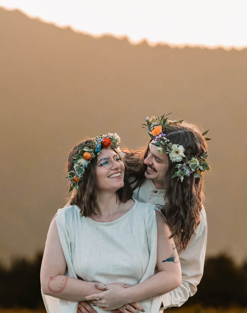boho elopement in the mountains