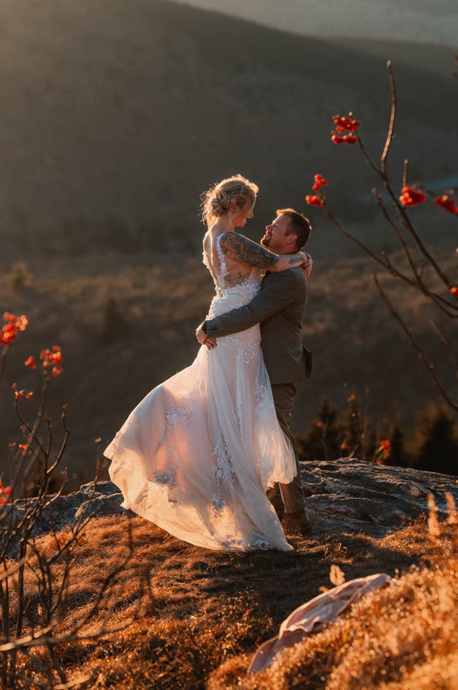 waterfall elopement in nc