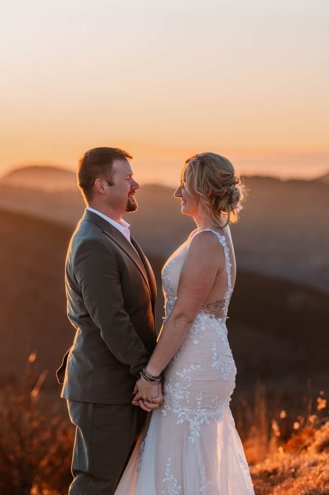 north carolina waterfall elopement